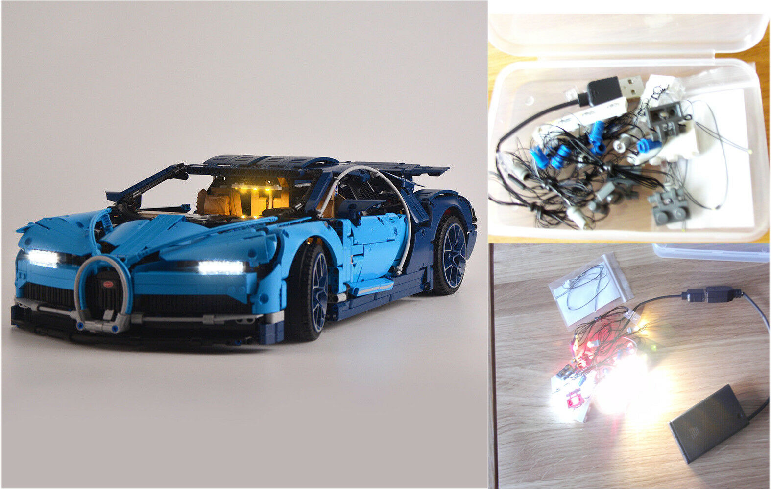 bugatti chiron lego light kit